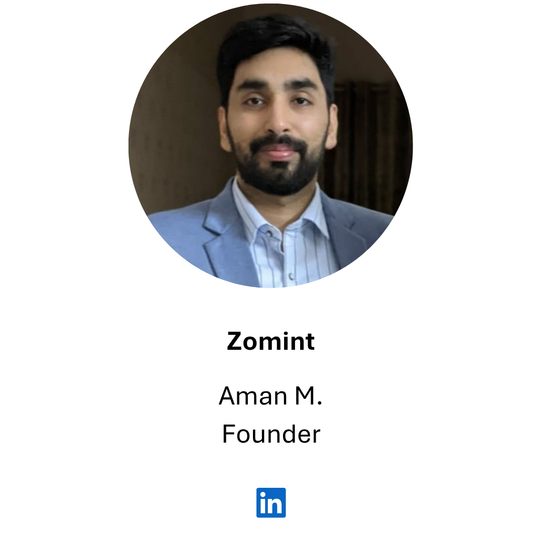Aman M. testimonial card